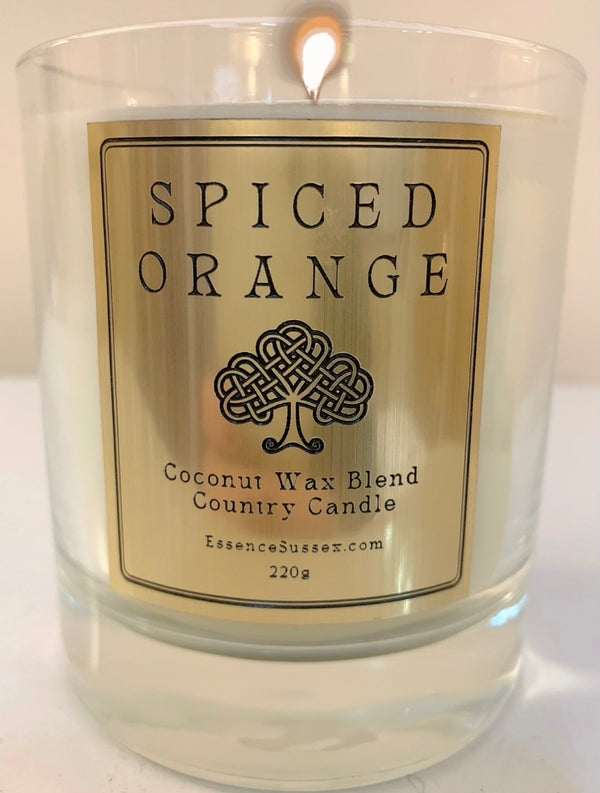 Spiced Orange Candle - Clear Glass - The Perfect winter fragrance.