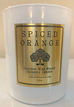 Spiced Orange Winter Snow Flake Candle