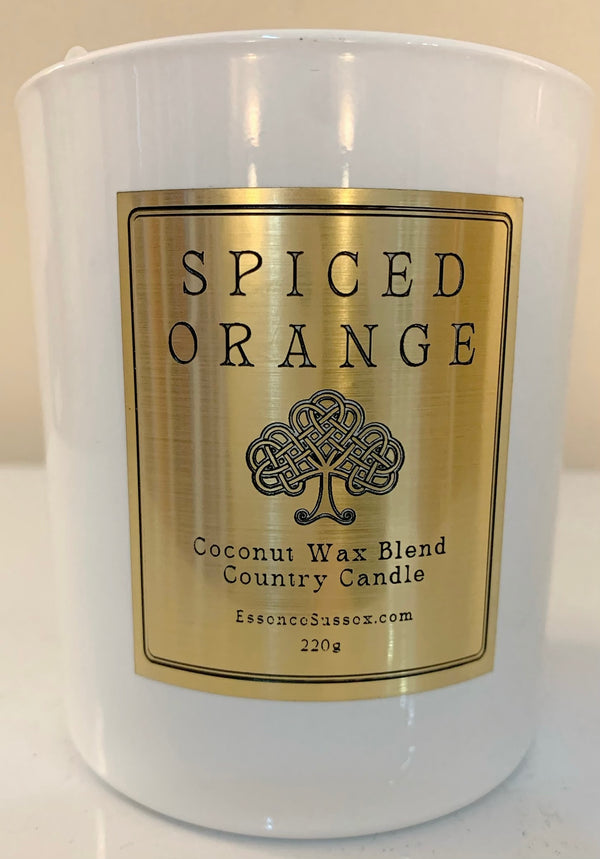 Spiced Orange Winter Snow Flake Candle