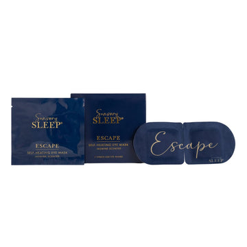 Sensory Sleep 'Escape Self-Heating Eye Masks-Jasmine Scented 1 Box of 5 Individual Eye Masks